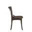 Ensemble de 2 chaises d'appoint Kaelyn en chêne foncé et finition en métal noir