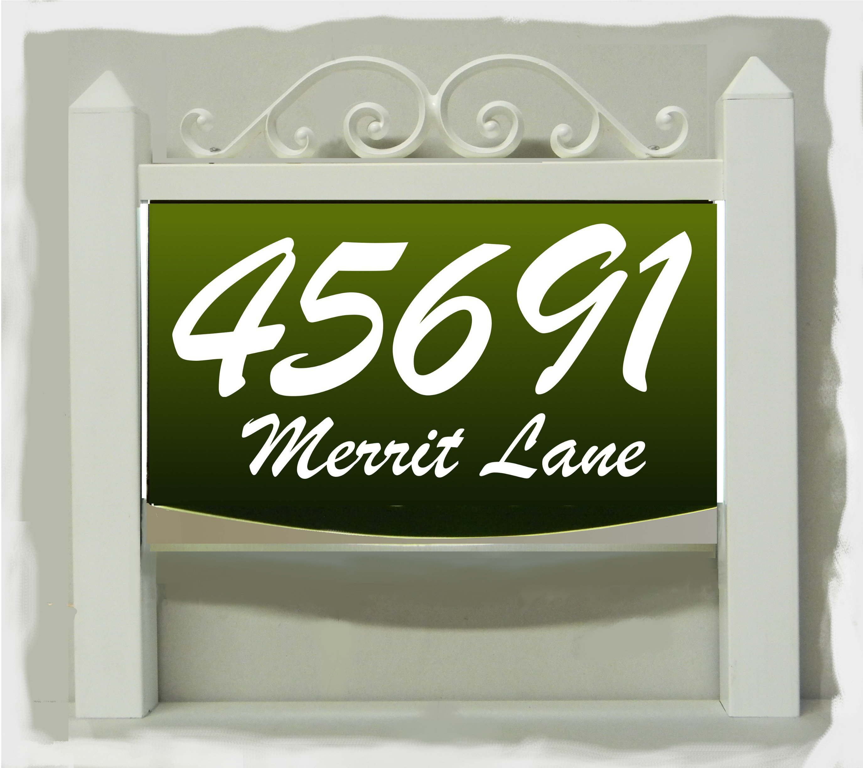 EZ Street Signs Traditional LED address sign with solar panel - Wayfair ...
