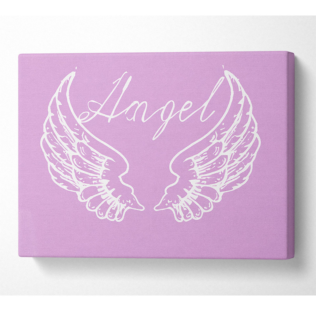 Angel Wings 4 Pink - Kunstdrucke auf Leinwand