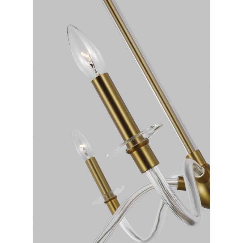 Hanover 5 - Light Chandelier, Burnished Brass, 5 Lights,  24" H x 31.875" W x 31.875" D