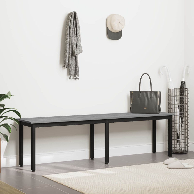 Bench, Grey Sonoma, 45cm H x 160cm W x 35cm D
