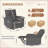 Zero-Clearance zero clearance recliner  Power Recliner Chair - 160° Electric Recline, USB/Type-C Ports + Stain-Resistant Snowflake Velvet, 330lbs Capacity Tool-Free Assembly for Small Space/Living Room/Bedroom/Apartment/RV-1906651667