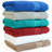 6 Piece Bath Towel Set 100% Cotton, Soft and Absorbent, White-846893155