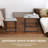 White Macaubas End Table