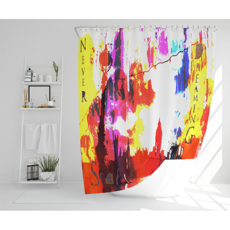 Dilon Polyester Shower Curtain Set