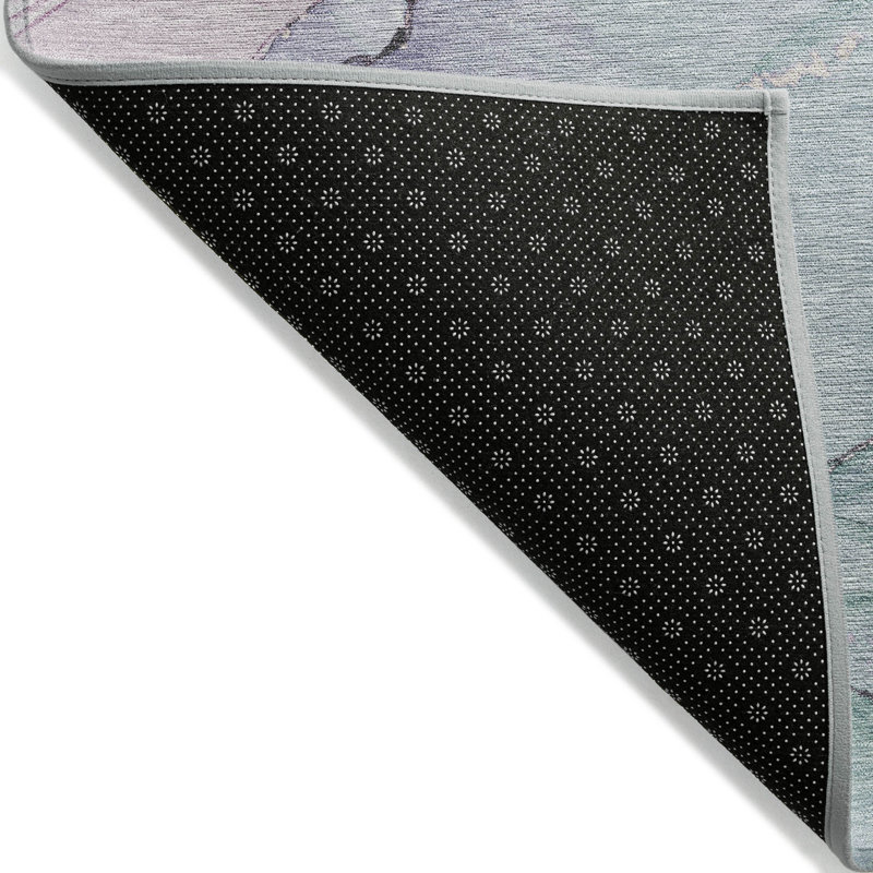 Tapis intérieur / extérieur lavable à la machine Xhevrie, Rond 8 pi