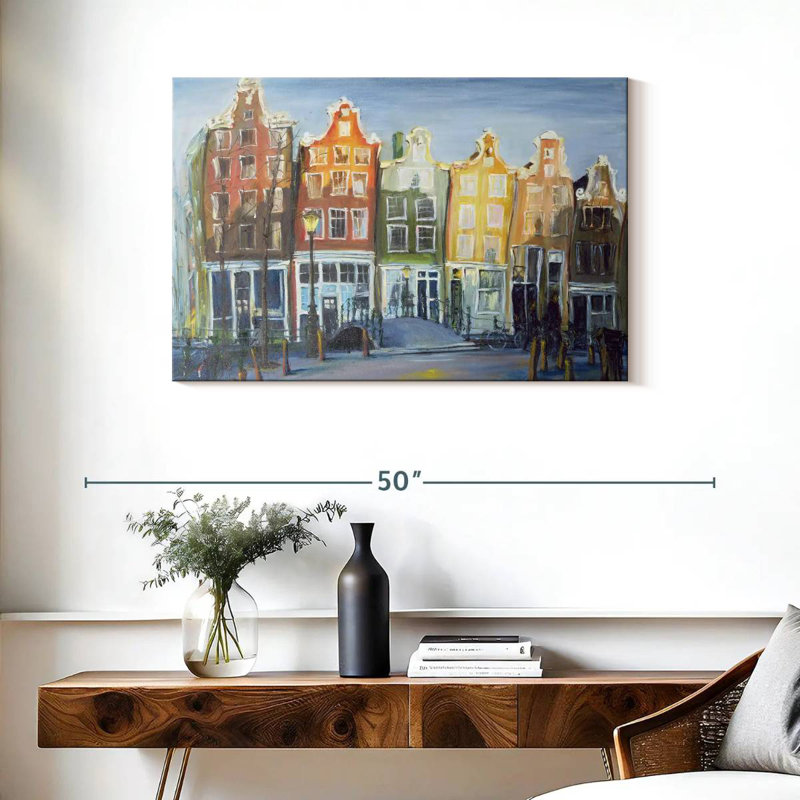 Les maisons Sireci à Amsterdam, H 24 po x l 36 po