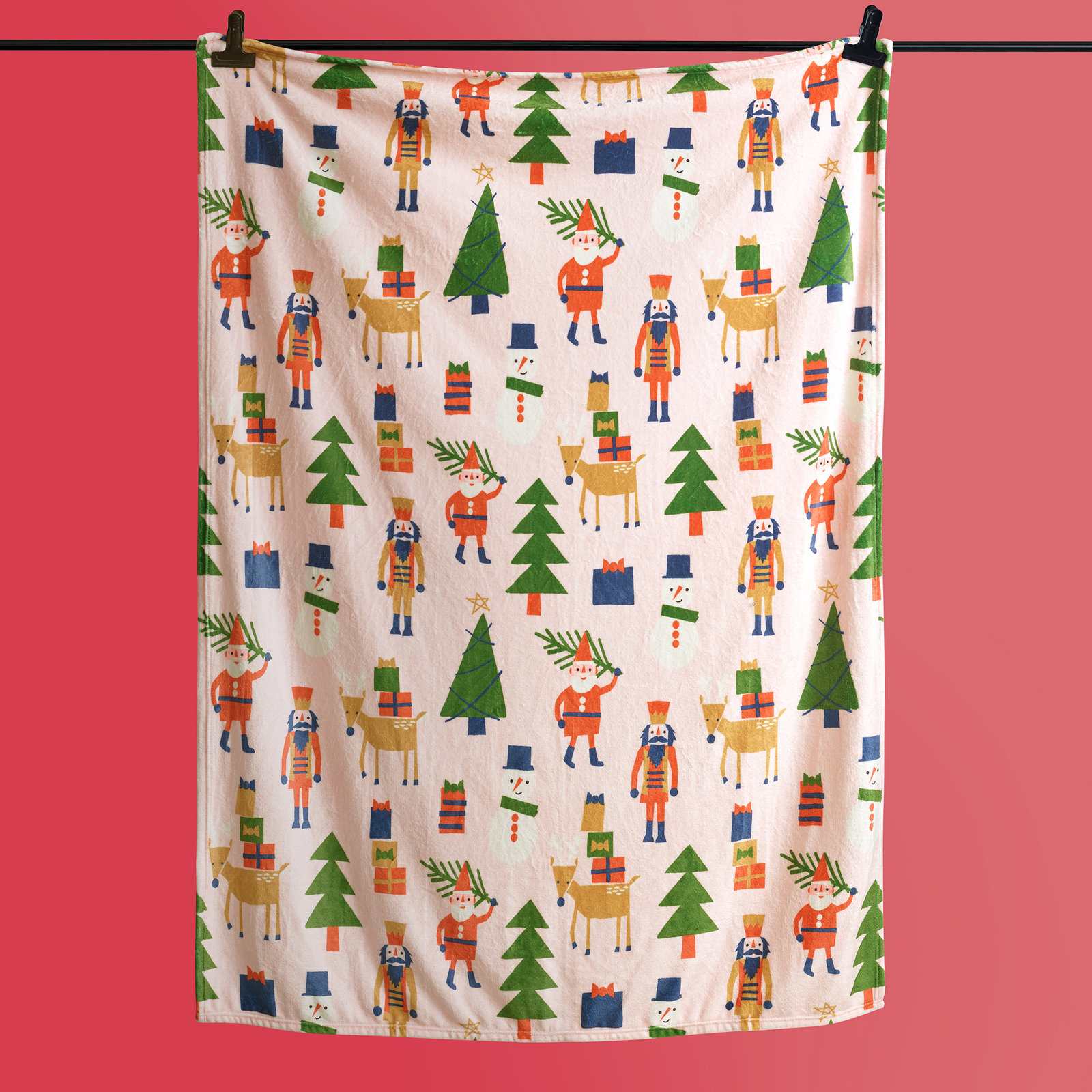 Holiday Printed Throw Blanket