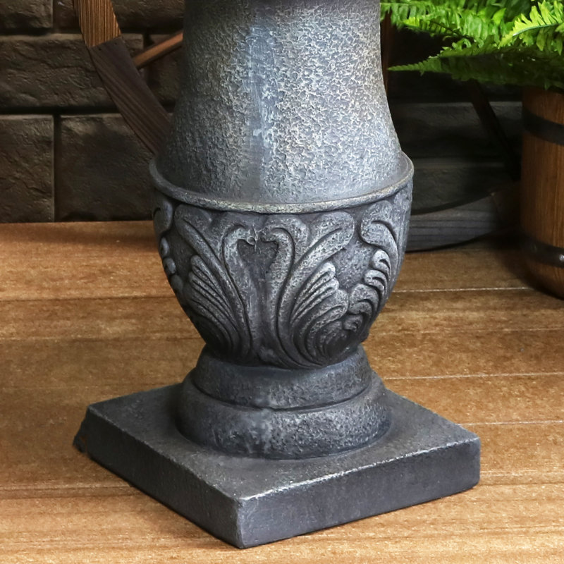 Yadiel GFRC Weather-Resistant 2-Tier Traditional Outdoor Garden Fountain