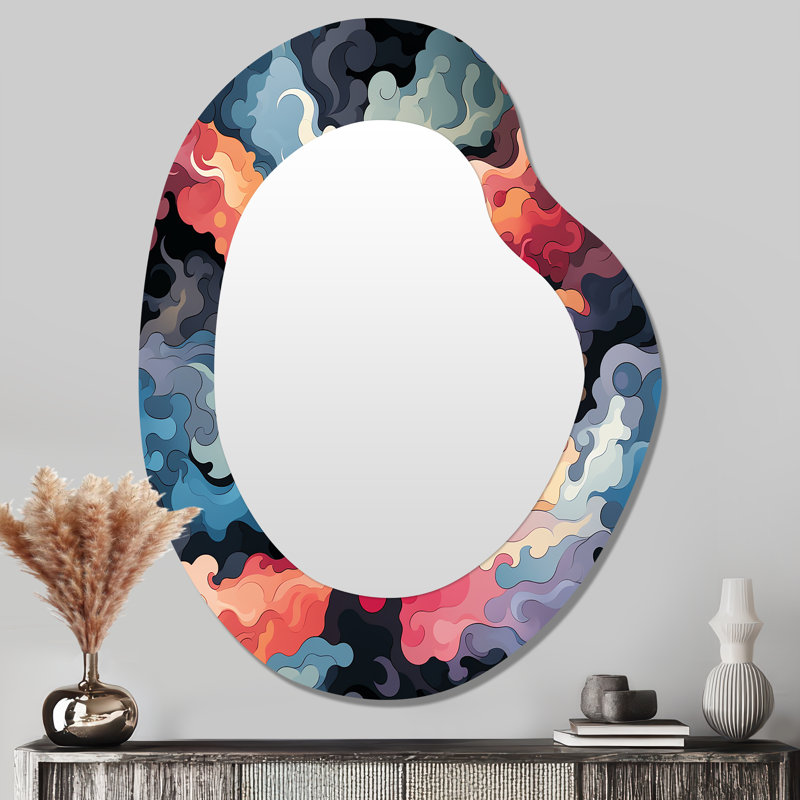 «Celestial Disguise» - Miroir mural asymétrique moderne