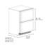ZLINE Autograph Edition 24 In. Touchstone Refrigerator Drawer in Black Matte and Gold-676164377