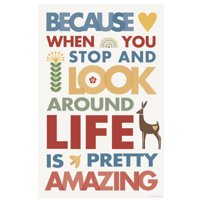 Life Is Amazing by Mercedes Lopez Charro - Wrapped Canvas Print