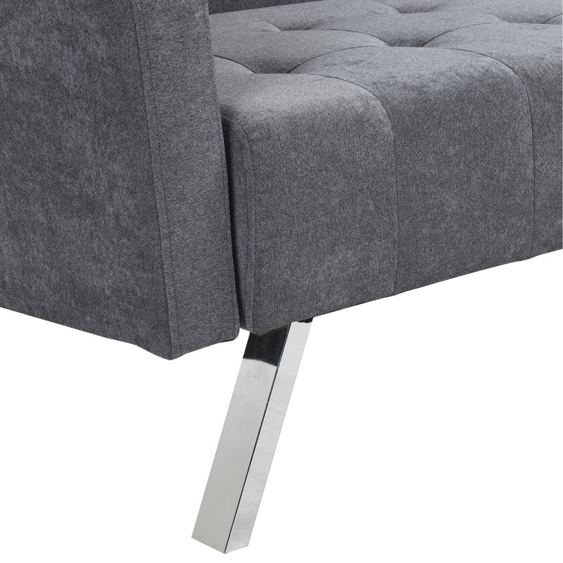 Lit pliant en lin respirant gris foncé pour l'espace Space Cosy Nights, Gris foncé