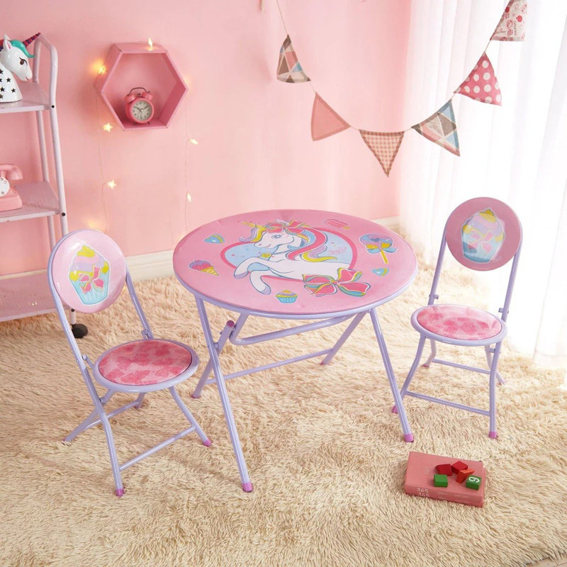Ensemble de table ronde et de chaises 3 pièces Jojo Siwa