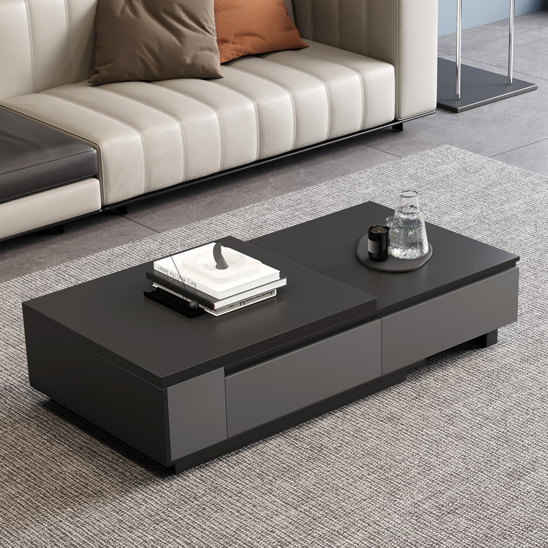 Roshanak Extendable Coffee Table with 4-Drawer Storage