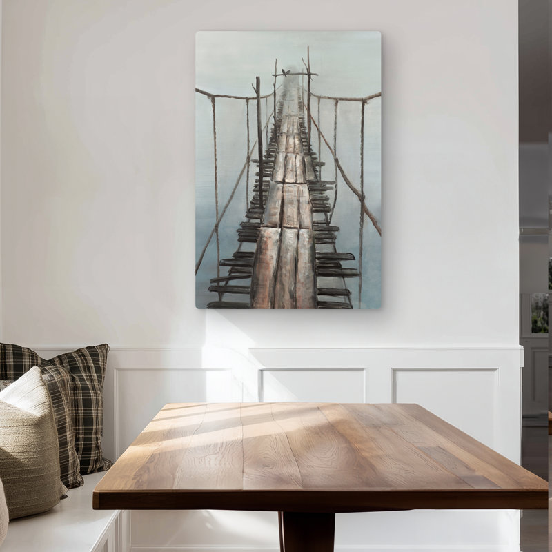 Old Abandoned Bridge - Bridge Landscapes Metal Print Decor