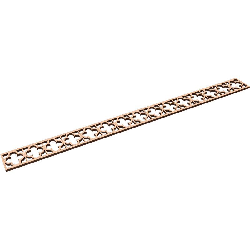 Moulure à panneau Woodall, Chêne rouge, H 4 po x l 46,375 po x P 0,375 po