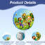 4Pcs Pixel Game Pinata, Minecraft Round Pinata Set
