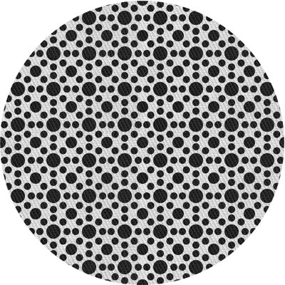 Tapis de zone noire à motifs