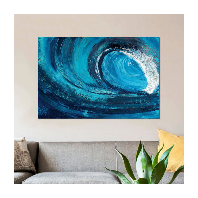 « whiplash », reproduction d’art sur toile, H 18 po x l 26 po x P 1,5 po, Toile avec cadre noir, Pas de tapis