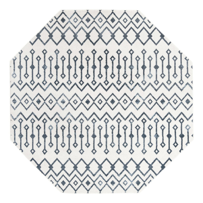 Alisah Geometric Indoor Rug, Octagon 7' x 7'