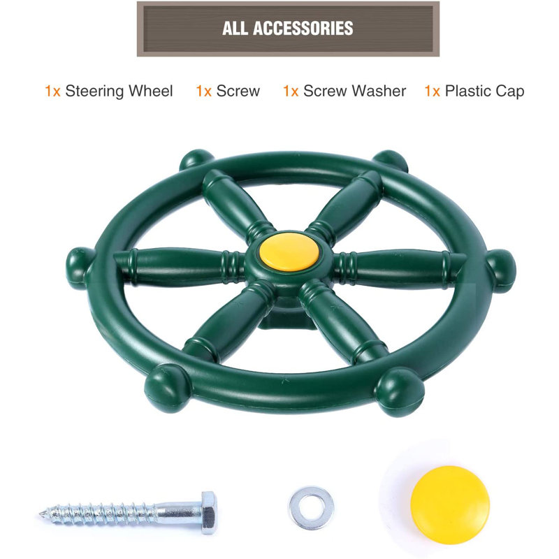Jeu de balançoires en plastique, Vert