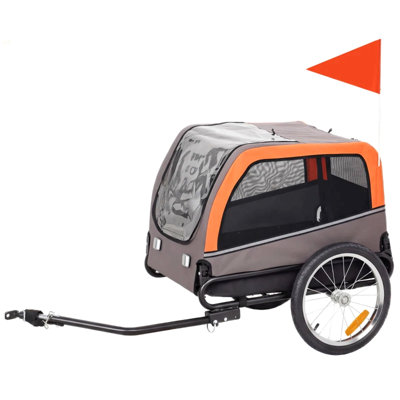 Foldable Animal Bike Trailer,Pet Cart Bicycle Carrier,Dog Bike Trailer