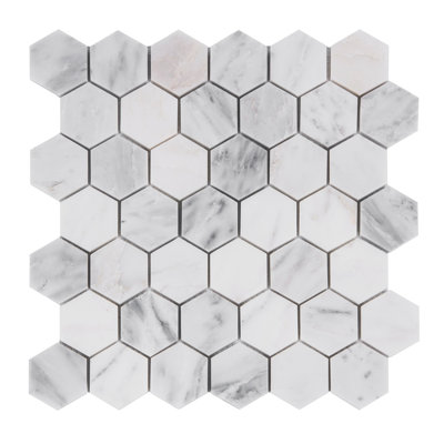 12" x 12" Marble Honeycomb Mosaic Wall & Floor Tile