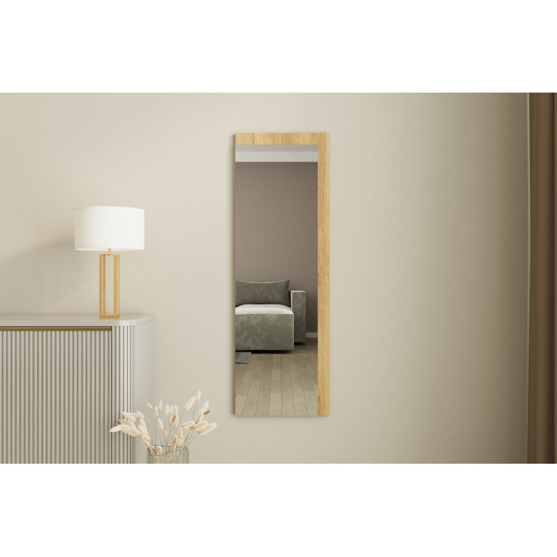 Alyze Rectangle Floor Mirror, Yellow
