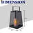 H10" Solar Outdoor Lantern With Flickering Candle Light Modern Metal Mesh Patio Lantern With Handle Solar Powered Decorative Lantern For Garden Deck Pathway Camping