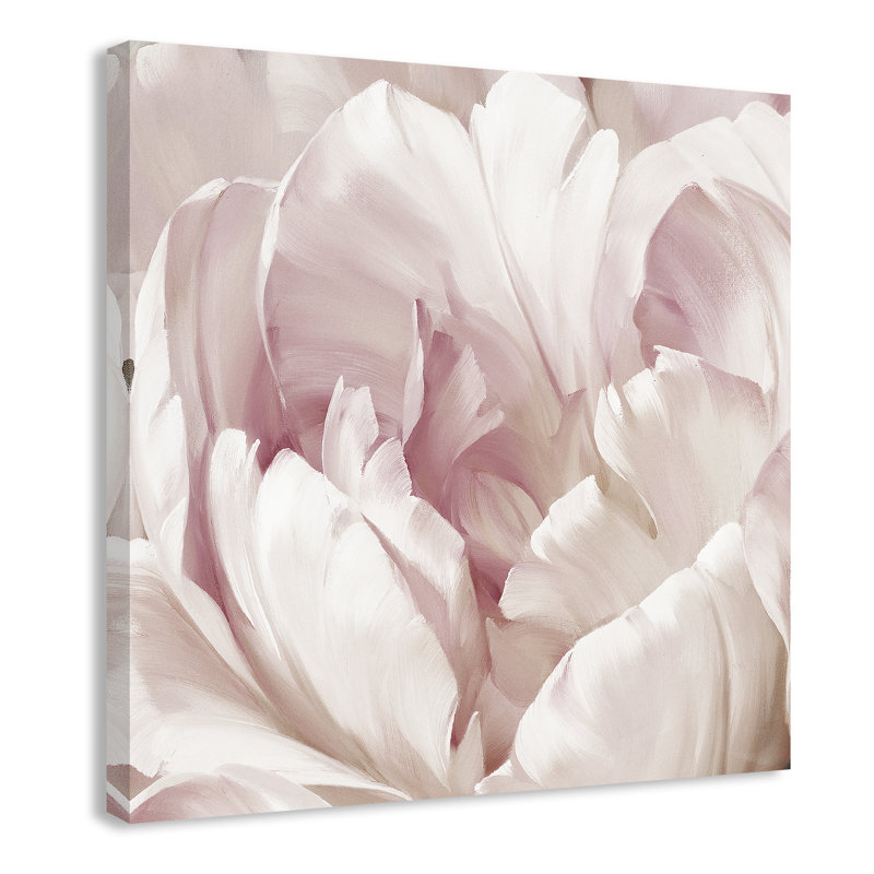 Intime rosé I - photographie, Toile tendue, H 45 po x l 45 po x P 1,375 po