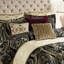 - 4 pièces Édredon très grand 2022, style exquis, édredon en chenille, dossier solide, fermetures à glissière cachées sur les taies décoratives, avec aspect satiné antique, 1 certification améliorée, design, face, revers, look, 2