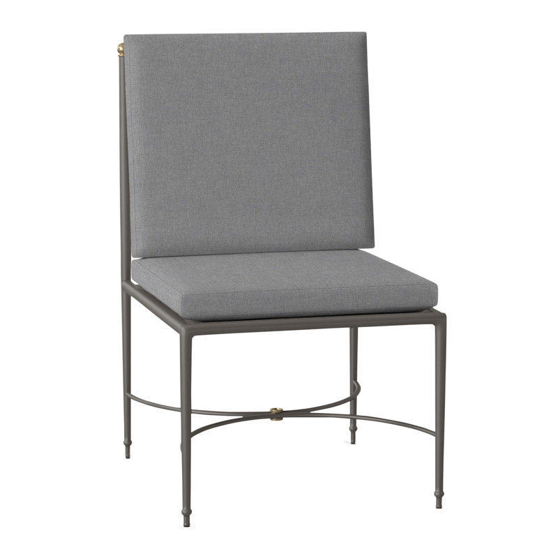 Chaise d'appoint en aluminium Roma, Pas de soudure, Verona brume