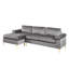 Canapé modulaire en velours avec méridienne-730085856-730085858