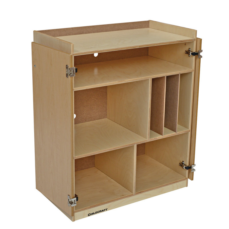 Armoire de classe à 7 compartiments avec roulettes