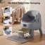 Large Open-top Automatic Cat Litter Box, Self Cleaning With Safety Sensors & Odor Control, Mat And Trash Bags Included, App Control