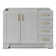 Sawyer 42 In. Left Offset Single Sink Base Cabinet