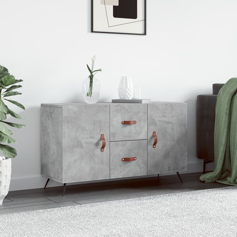 Guerrette 100cm Sideboard, Concrete Grey