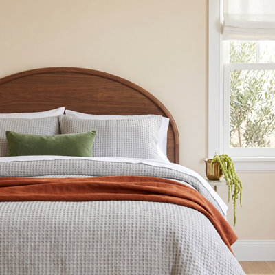 Waffle Cotton Coverlet Set