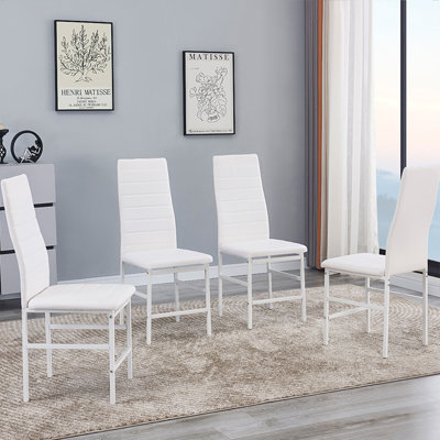 Aireona 45cm H Upholstered Metal Parsons Chair