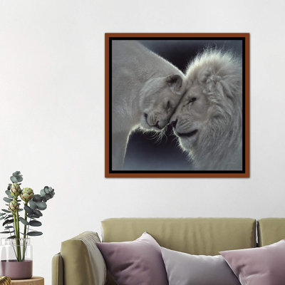 White Lion Love by Collin Bogle - Painting