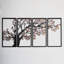 Ensemble de 4 pièces d'art mural en métal Seasons 'Vibes-93506835-93506834