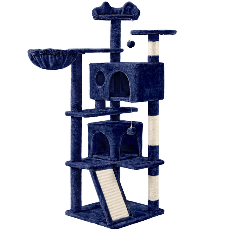 Arbre à chat 57,5 po Topeka, Bleu marine