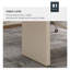 Bureau rectangulaire à 3 tiroirs en bois manufacturé brun noisette + blanc beige-913377575-913377593
