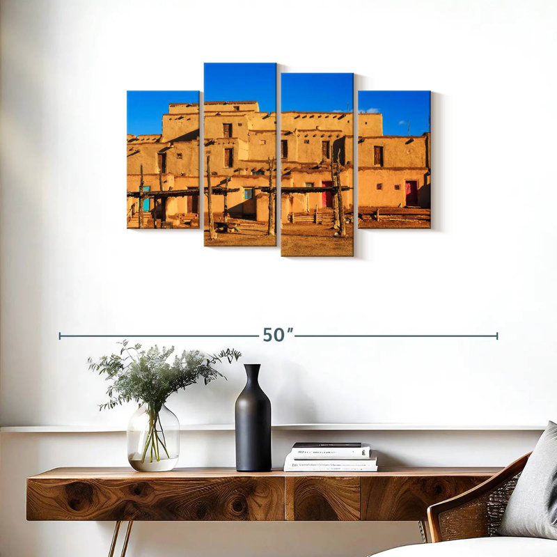 Lilie Taos Pueblo, bâtiments anciens, H 22 po x l 36 po