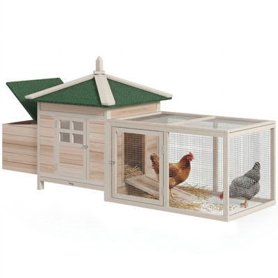 Cage à lapin en bois 49 po avec toit en asphalte imperméable 49 po