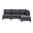 Linen Modular Sectional with Custom Configuration and Easy Assembly