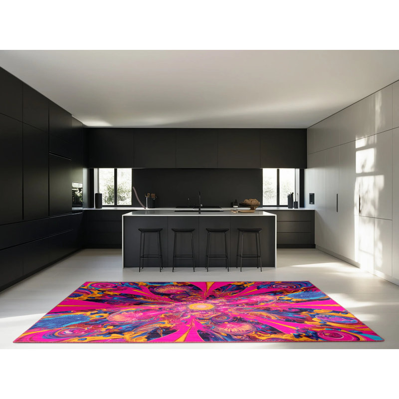 Hypno Pulse Rug, Square 7'