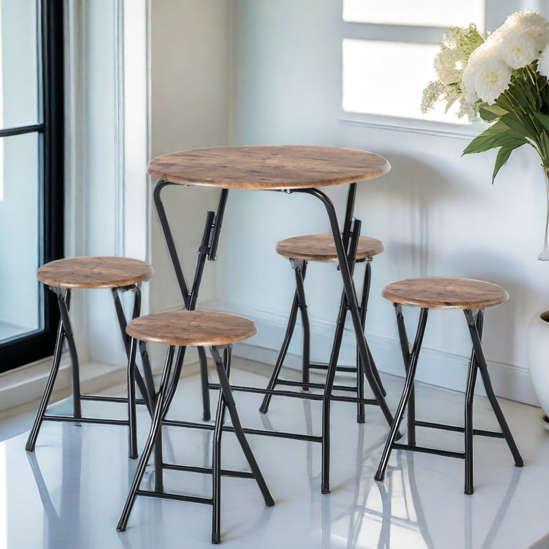 Ahmar 4 - Person Dining Set, 75cmH x 75cmL x 75cmW