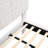 White  Boucle Floating Bed with Light,King-2003143035